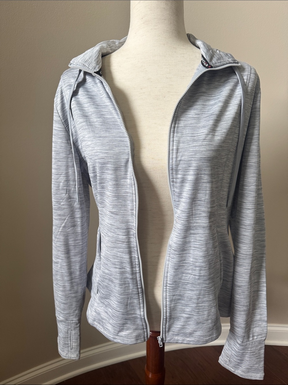 Spyder Women’s Light Gray Marled Full-Zip Hoodie